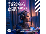 Auriculares gaming - Logitech G A20 X Lightspeed, Bluetooth, PS5-XBOX-Switch-PC, Playsync, Micrófono extraíble, Personalizable, Lightsync, Negro