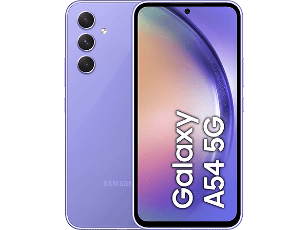 Móvil - Samsung Galaxy A54 5G, Light Purple, 256 GB, 8 GB RAM, 6.4" Full HD+, Exynos 1380, 5000 mAh, Android