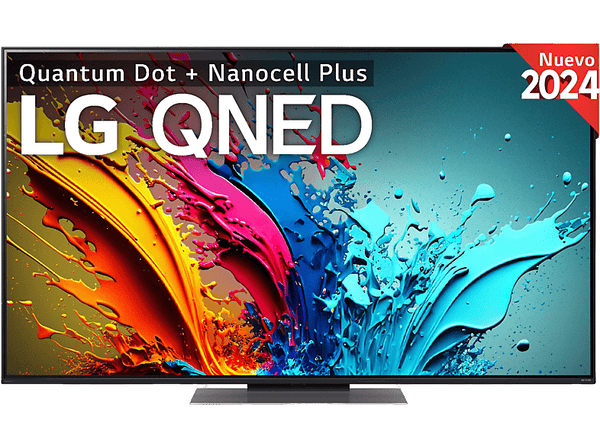 TV QNED 55" - LG 55QNED87T6B, UHD 4K, Procesador Inteligente 4K α8, Smart TV, DVB-T2 (H.265), Negro grafito