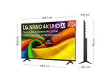 TV LED 65 - LG 65NU850B6LA, UHD 4K, Procesador Inteligente α7 AI Processor 4K Gen9, Smart TV, DVB-T2 (H.265), Negro