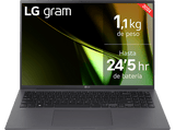 Portátil - LG 16Z90S-G.AD7BB, 16 WQXGA, Intel®  Evo™ Edition Core™ Ultra 7-155H, 32GB, 2TB SSD, Arc™ GPU, Windows 11 Home, Negro