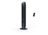 Ventilador de torre - Rowenta VU7020, 24 W, 22 dB, 8 Velocidades, Oscilación automática, Temporizador, Control remoto, Diseño compacto, Negro