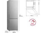 Frigorífico combi - LG GBV22NCBPY, No Frost, 203 cm, 387 l, DoorCooling™, FRESHConverter™, Inox antihuellas