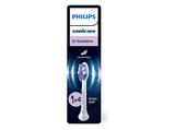 Recambio para cepillo dental - Philips Sensitive HX6054/87, Philips Sonicare, 4 Cabezales de recambio, Control antiplaca, S2 Sensitive, Blanco