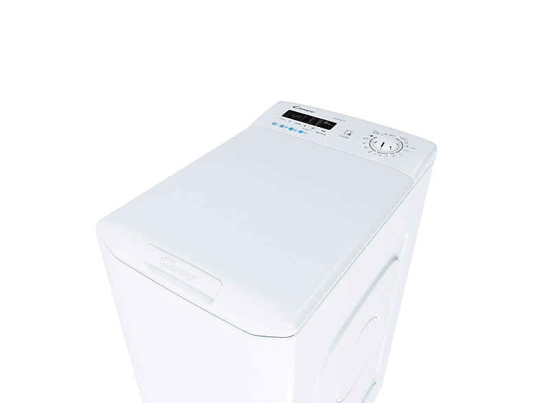 Lavadora carga superior - Candy Smart CSTG282D2/1-S, 8 kg, 1200 rpm, 16 programas, Smart Touch, Mix Power System+, Blanco