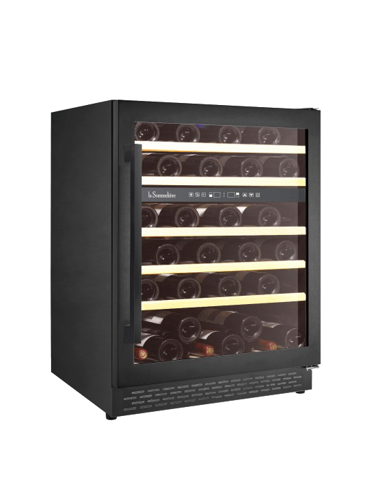 Vinoteca - La Sommelière LSBU51DB2, Integrable, 51 botellas, 2 zonas, Negro