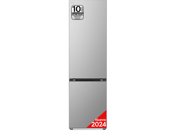 Frigorífico combi - LG GBV5240APY, No Frost, 203 cm, 387 l, Inox antihuellas