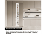 Frigorífico combi integrable - Samsung BRB70F26DES0EF, Mono Cooling, 177.5 cm, 267 l, Wifi, Blanco, Sin Panelar