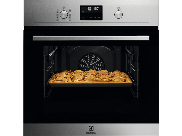 Horno - ELECTROLUX EOH4P56BX, Multifunción, Pirolítico, 65 l, Función Grill, Inox antihuellas