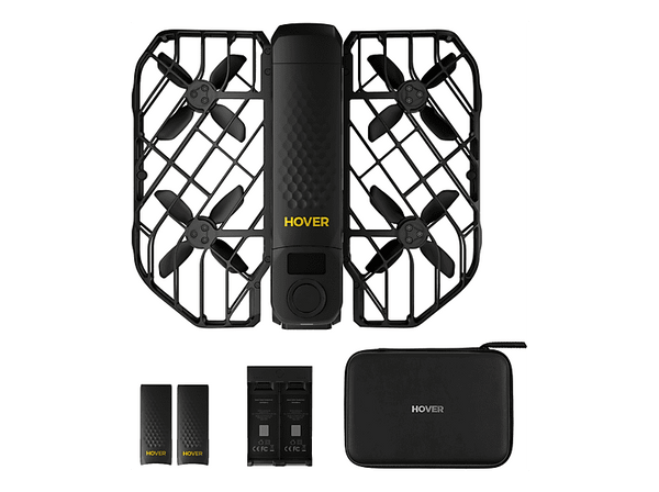 Dron - HOVERAIR X1 Pro Max Retail Combo, 48 megapixel, 16 min Autonomía, 64 GB Almacenamiento, 8K a 30/25/24 fps, Negro Carbón