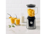 Batidora de vaso - Ufesa Moonstone, 1500 W, 1.5 l, 2 Velocidades+Turbo, Bloqueo de seguridad, 6 cuchillas, Plata y Negro