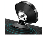 Soporte de móvil para coche - Baseus Small Ears Series, Universal, Con 4 potentes imanes de neodimio, Sujeción 360º, Base metálica, Negro