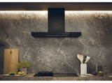 Campana decorativa - Haier HATS9CBS4BWIFI, 5 velocidades, 701 m3/h, Iluminación LED, 90 cm, Negra