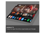 TV QLED 65 - Haier Q80F Series H65Q80FUX, Smart TV (Google TV), HDR 4K, Direct LED, Dolby Atmos-Vision, Gaming 120 Hz, Plata