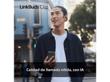 Auriculares True Wireless - Sony LinkBuds Clip, estilo abierto, 3 modos de escucha, IPX4, llamadas nítidas, 37 horas, IA, Táctil, iOS/Android, Negro