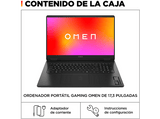 Portátil gaming - HP OMEN 17-db0012ns, 17.3 QHD, AMD Ryzen™ 9 8945HS, 32GB RAM, 1TB SSD, RTX™ 4060, Windows 11 H, Negro
