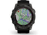 Reloj deportivo - Garmin Fenix 7X Zafiro Edición Solar, Carbón, 26 mm, 1.4, Autonomía 28 días