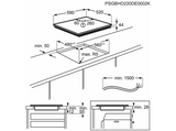 Placa inducción - AEG IKB63401CB, 3 zonas, Zona Flex, Función PowerBoost, 60 cm, Negro