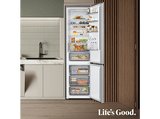 Frigorífico combi - LG GBBS313CPY, No Frost, 186 cm, 333 l, DoorCooling+™, Digital FRESHConverter+™, Inox antihuellas