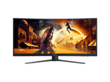 Monitor gaming - AOC CU34G4, 34 UWQHD, 180 Hz, Curvo, 1 ms GtG, 0.5 ms MPRT, Fast VA, Adaptive Sync, HDR10