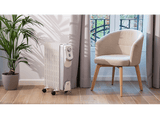 Radiador de aceite - Cecotec ReadyWarm 9000 Space 360º, 9 Elementos, 2000 W, 3 Niveles, Blanco