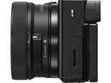 Cámara EVIL - Sony  Kit Alpha 6100 (ILCE6100L) + Objetivo  SELP16502 + Tarjeta SD 64GB, 24.2MP, Wi-Fi