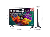 TV QNED Mini LED 50 - LG 50QNED85B6B, UHD 4K, Procesador Inteligente α8 AI Processor 4K Gen3, Smart TV, DVB-T2 (H.265), Negro