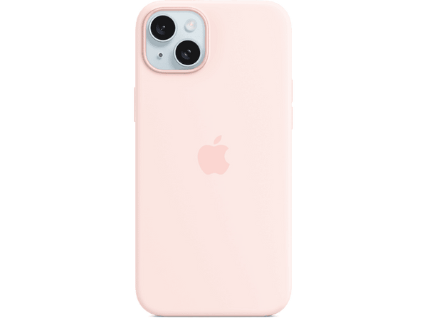 APPLE Funda de silicona con MagSafe para iPhone 15 Plus, Rosa claro