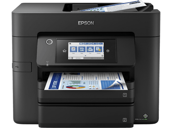 Impresora multifunción tinta - Epson Workforce Pro WF-4830DTWF, Impresión doble cara, Color, WiFi, Fax, Negro