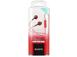 Auriculares de botón - Sony MDR-EX110APR, Con micrófono, 103dB, Especial Android, Jack 3.5mm, Rojo