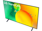 TV LED 75 - LG 75NANO756QA, UHD 4K, Procesador de Gran Potencia 4K α5 Gen 5, Smart TV, DVB-T2 (H.265), Azul oscuro ceniza