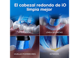 Cepillo eléctrico - Oral-B iO 2, Pack dúo, 2 recambios, 3 modos, Temporizador, Sensor de presión, Estuche de viaje, Negro y Verde Bosque