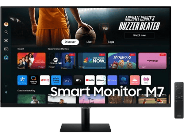 Monitor - Samsung Smart M5 LS32DM500EUXEN, 32", Full-HD, 4 ms, 60 Hz, WiFi, Bluetooth, Negro
