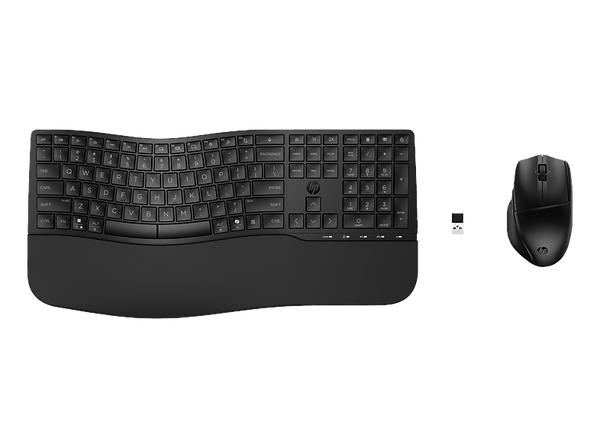 Pack Teclado + Ratón - HP Combo 680, Inalámbrico, Teclas programables, Multidispositivo, Bluetooth, Negro