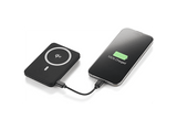 Powerbank - CellularLine Mag Stand, 5000 mAh, 20 W, Carga inalámbrica, USB C, Negro