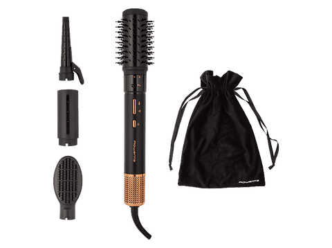 Moldeador - Rowenta Air Shape UB9820, 4 accesorios, 3 velocidades, Motor digital de alta velocidad, Tecnología Iónica, Recubrimiento cerámico Negro