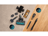 Aspirador escoba - Cecotec RX70 AquaPet Flex, 780 W, 100 min Autonomía, Cepillo HairLess XL, Sin bolsa, Negro/Dorado