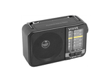 Radio despertador - Vieta VM-RF200BK, 5W, Altavoz Incorporado, AM, FM, SW1, SW2, Negro