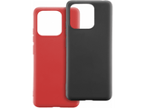 Funda - CellularLine KITMOODXIAORE12CKR, Kit de 2 fundas, Para Xiaomi Redmi Note 12, Goma, Trasera, Negro y Rojo