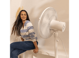 Ventilador de pie - Cecotec EnergySilence 535 2in1, 40 W, 5 aspas, 3 velocidades, Oscilación 75º, Altura regulable, Máx 115 cm, White