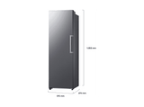 Congelador vertical - Samsung RZ40H32PETEF, 323 l, 185.8 cm, Inox