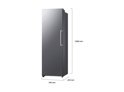 Congelador vertical - Samsung RZ40H32PETEF, 323 l, 185.8 cm, Inox