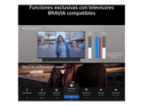 Barra de sonido - Sony BRAVIA Theatre Bar 7, Dolby Atmos, 9 altavoces, WiFi, Bluetooth, 360 Spatial Sound Mapping, 405 W, Apple Airplay, HT-A7100
