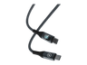 Cable USB - Muvit MCUSC0054, 1.2m, USB-C a USB-C, 100W, Pantalla LCD, Gris