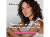 Rasuradora - Braun Silk-épil Rasuradora de bikini FG1100, 3 en 1: Rasura, recorta y perfila, 4 Accesorios, Blanco y plata