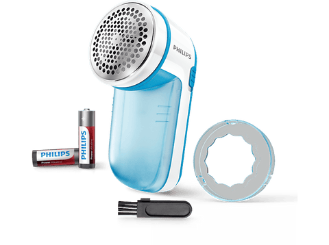 Quitapelusas - Philips GC026/00, Rejilla con 3 tamaños diferentes, 8800 Rotaciones por minuto, Azul y blanco