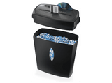 Destructora de papel - Hama SAFE X10 CD Nivel P4 T4 E3, Destruye hasta 10 Hojas, CD/DVD/Blu-ray y tarjetas de plástico, 72 dB, Negro