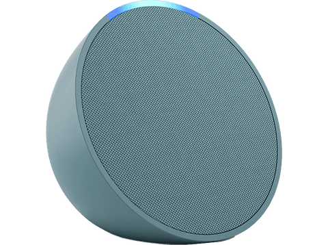 Altavoz inteligente - Amazon Echo Pop, Bluetooth con Alexa de sonido potente y compacto, Verde azulado