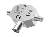 Adaptador SAT - ISY ISA-9029, 2 Conectores hembra y 1 macho, Blanco