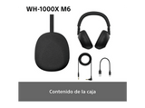 Auriculares inalámbricos - Sony WH-1000XM6, Cancelación ruido, 30h Autonomía, Hi-Res, Carga Rápida, Cómodo, Plegable, iOS/Android, Plata